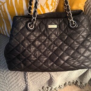 Kate spade  Black Quilted Shoulder Bag